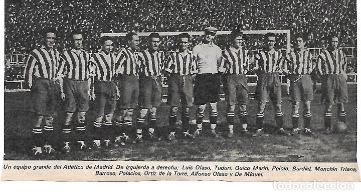 Collectionnisme sportif: ATL&Eacute;TICO DE MADRID: Recorte de un equipo de los a&ntilde;os 1920