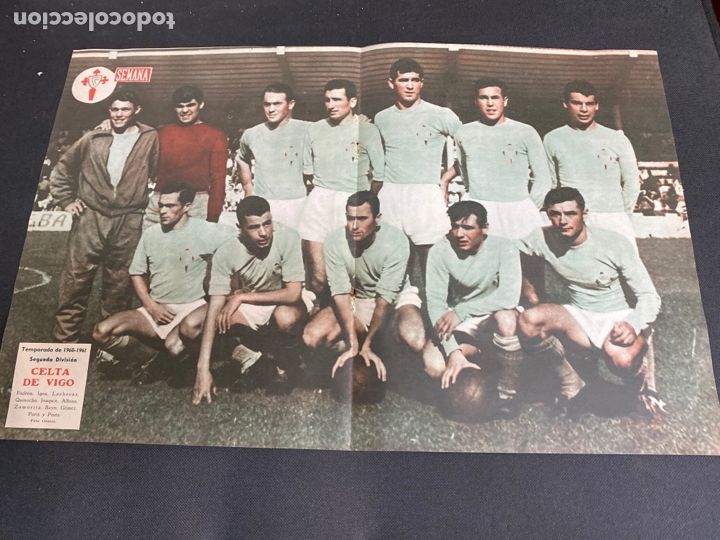 Coleccionismo deportivo: CELTA DE VIGO.. TEMPORADA DE 1960-1961. P&Oacute;STER CARTEL 50X33 CM. SEMANA