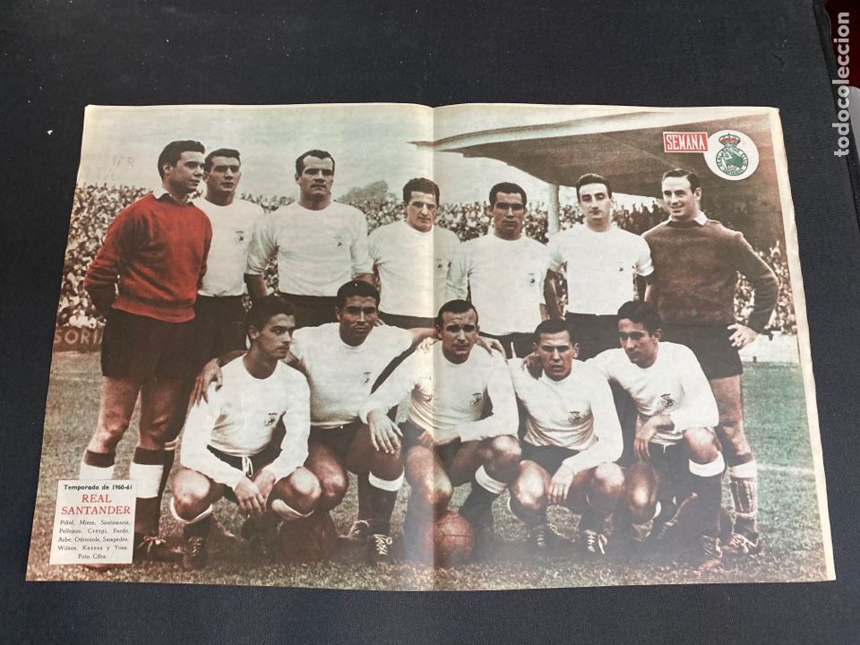 Coleccionismo deportivo: REAL SANTANDER. TEMPORADA DE 1960-1961. P&Oacute;STER CARTEL 50X33 CM. SEMANA