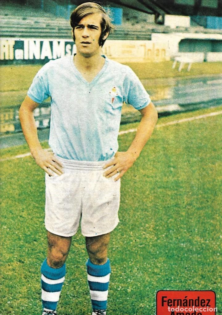Collezionismo sportivo: REAL CLUB CELTA DE VIGO: P&oacute;ster de FERN&Aacute;NDEZ AMADO. 1974