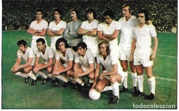 Collezionismo sportivo: REAL MADRID: Formaci&oacute;n inicial del partido de Homenaje a Zoco. 1974-75