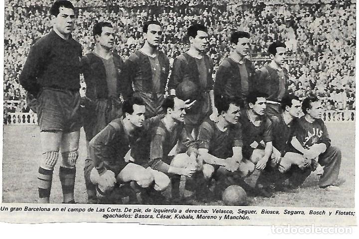 Collezionismo sportivo: BAR&Ccedil;A: Recorte de un equipo de la temporada 52-53