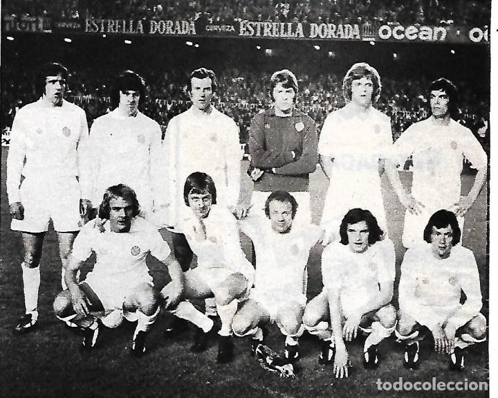 Collezionismo sportivo: LEEDS UNITED: Recorte de un equipo de 1975, Bar&ccedil;a 1-Leeds 1.
