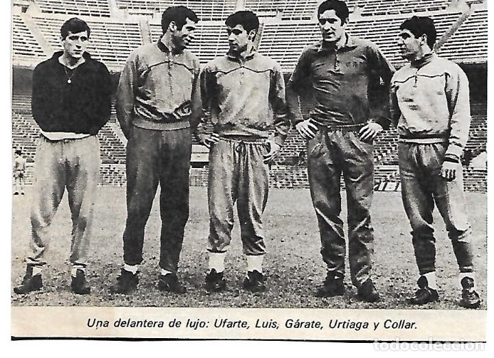 Collezionismo sportivo: ATL&Eacute;TICO DE MADRID: Recorte de UFARTE, LU&Iacute;S, G&Aacute;RATE, URTIAGA y COLLAR