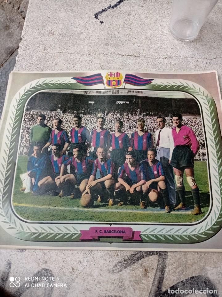 Sammelleidenschaft Sport: Antiqu&iacute;sima l&aacute;mina de carton del equipo F.C.Barcelona a&ntilde;os ,20-30