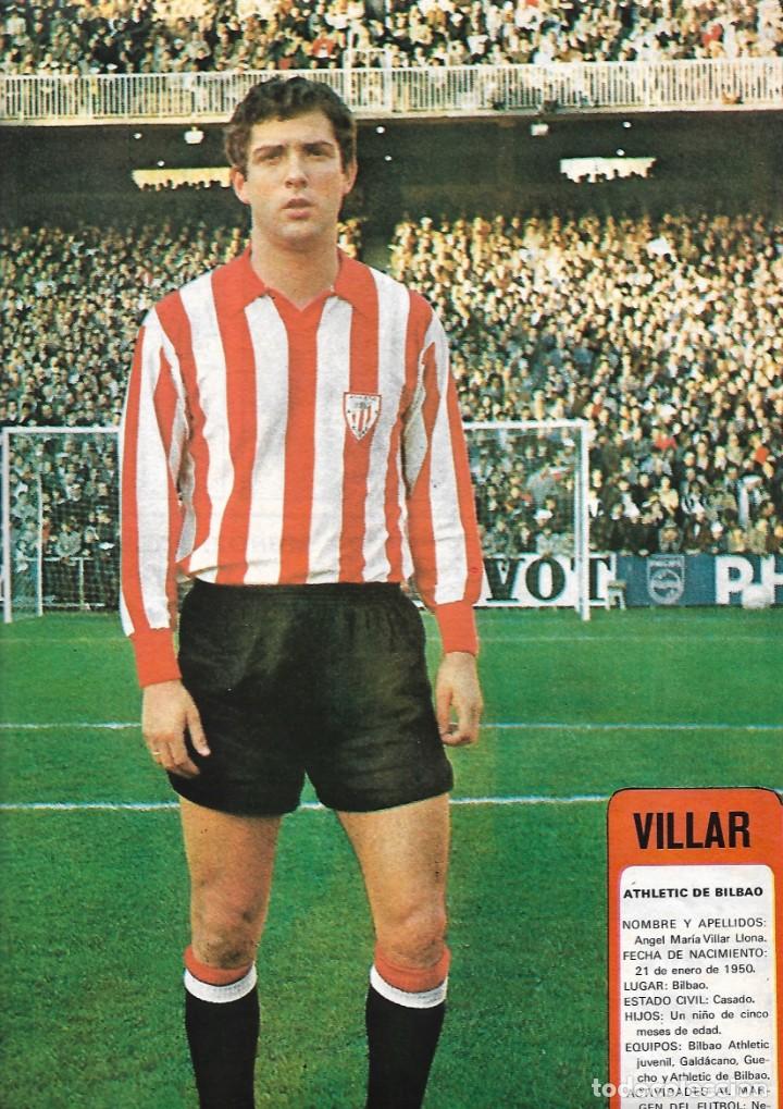 Collectionnisme sportif: ATHLETIC DE BILBAO: P&oacute;ster de &Aacute;ngel Mar&iacute;a VILLAR. 1975