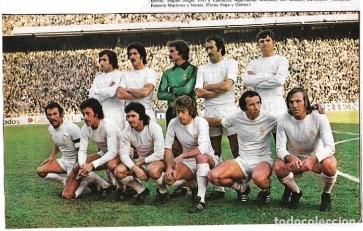 Sammelleidenschaft Sport: REAL MADRID: Gran recorte de un equipo de la temporada 75-76