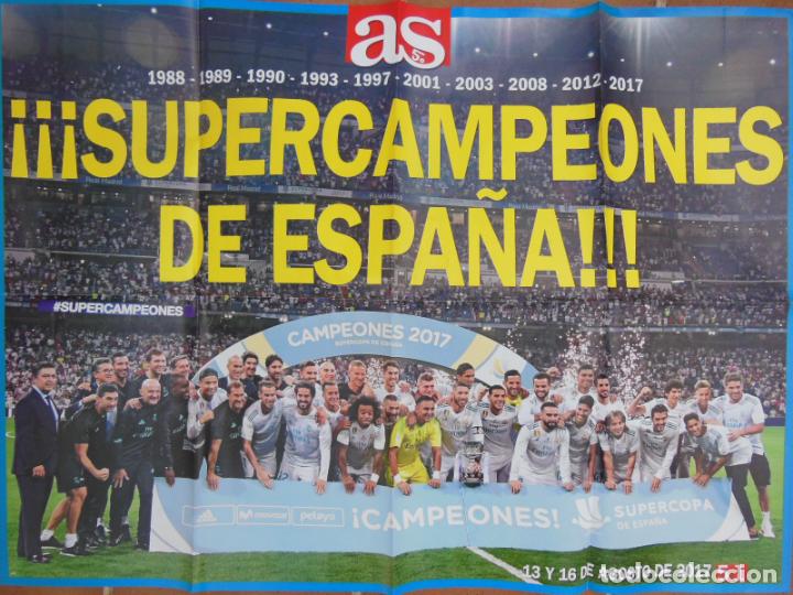 Sammelleidenschaft Sport: REAL MADRID, SUPERCAMPEONES DE ESPA&Ntilde;A 2017 SUPERCOPA. AS