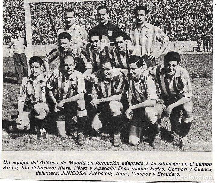 Sammelleidenschaft Sport: ATL&Eacute;TICO DE MADRID: Recorte de un equipo de la temporada 46-47