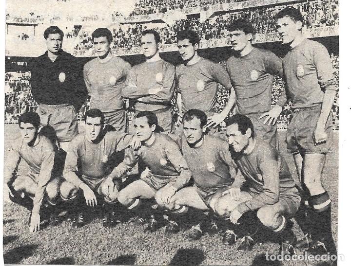 Sammelleidenschaft Sport: SELECCI&Oacute;N ESPA&Ntilde;OLA DE F&Uacute;TBOL: Recorte de un equipo de 1962. Espa&ntilde;a 6-Ruman&iacute;a 0