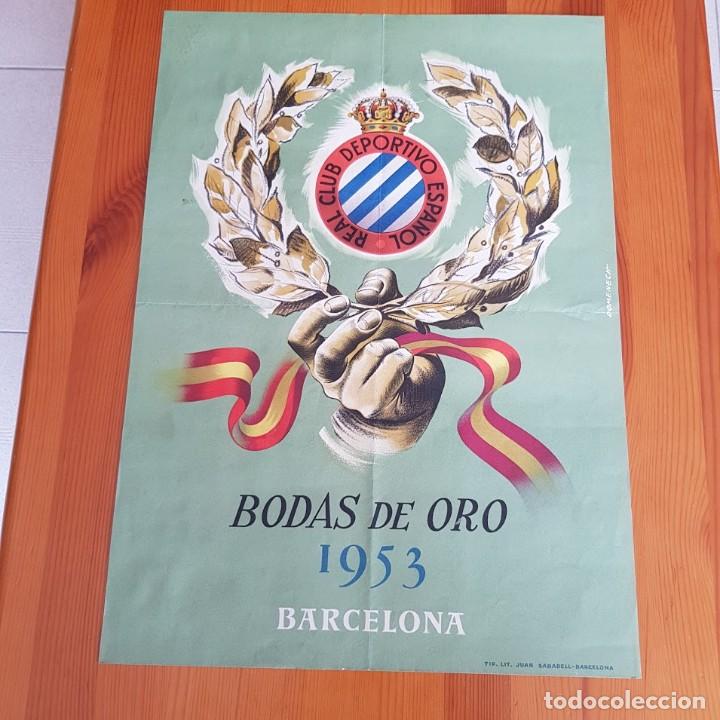 Coleccionismo deportivo: RCD ESPA&Ntilde;OL BODAS DE ORO 1953. - Foto 1