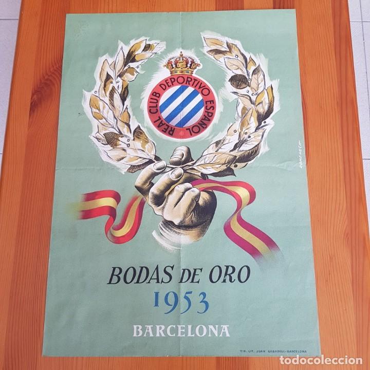 Coleccionismo deportivo: RCD ESPA&Ntilde;OL BODAS DE ORO 1953. - Foto 6