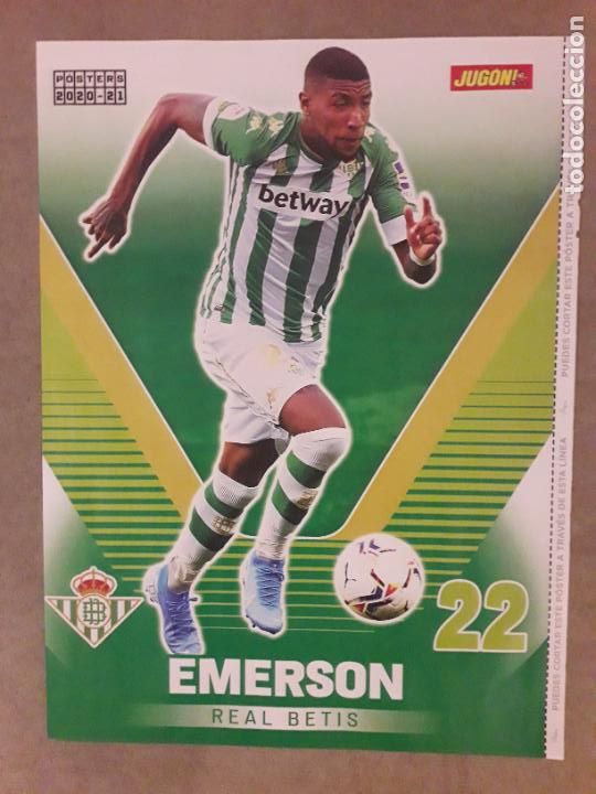 Sammelleidenschaft Sport: POSTER (HOJA) REVISTA JUGON, EMERSON (REAL BETIS) / ROGER (LEVANTE UD) 2020-2021