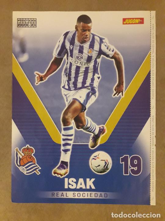 Sammelleidenschaft Sport: POSTER (HOJA) REVISTA JUGON, ISAK (REAL SOCIEDAD) / YANGEL HERRERA (GRANADA CF) 2020-2021