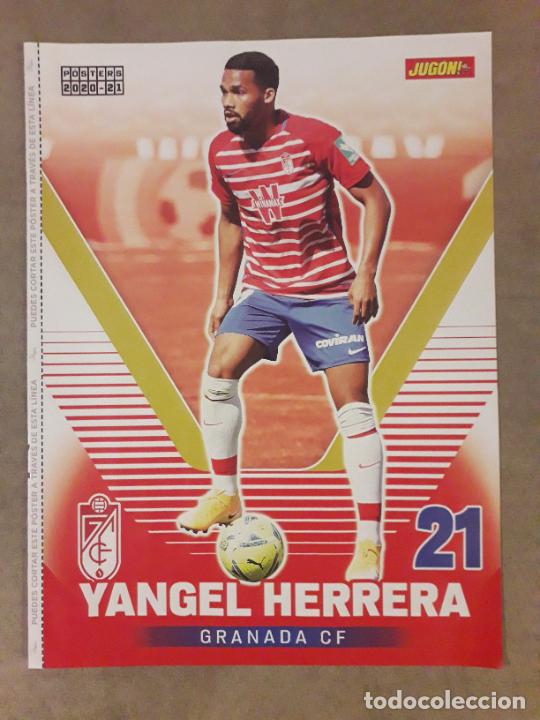 Sammelleidenschaft Sport: POSTER (HOJA) REVISTA JUGON, YANGEL HERRERA (GRANADA CF) / ISAK (REAL SOCIEDAD) 2020-2021