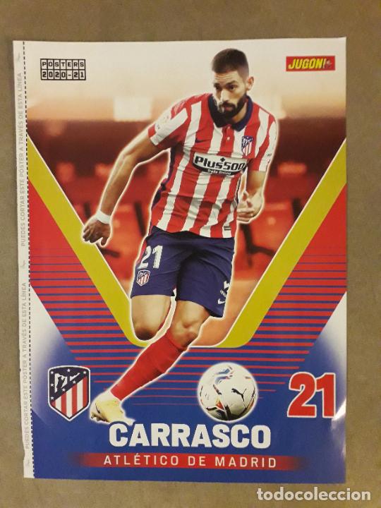 Sammelleidenschaft Sport: POSTER (HOJA) REVISTA JUGON, CARRASCO (ATL&Eacute;TICO MADRID) / RUBEN GARCIA (C. AT. OSASUNA) 2020-2021