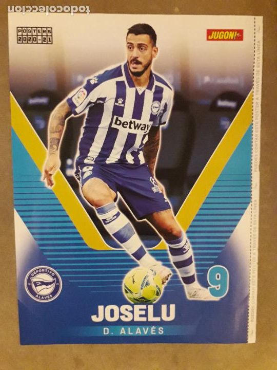 Sammelleidenschaft Sport: POSTER (HOJA) REVISTA JUGON, JOSELU (DEPORTIVO ALAV&Eacute;S) / KANG-IN LEE (VALENCIA CF) 2020-2021