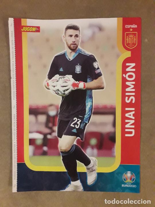 Sammelleidenschaft Sport: POSTER (HOJA) REVISTA JUGON, UNAI SIMON / DANI OLMO, SELECCION ESPA&Ntilde;OLA ESPA&Ntilde;A EUROCOPA 2020