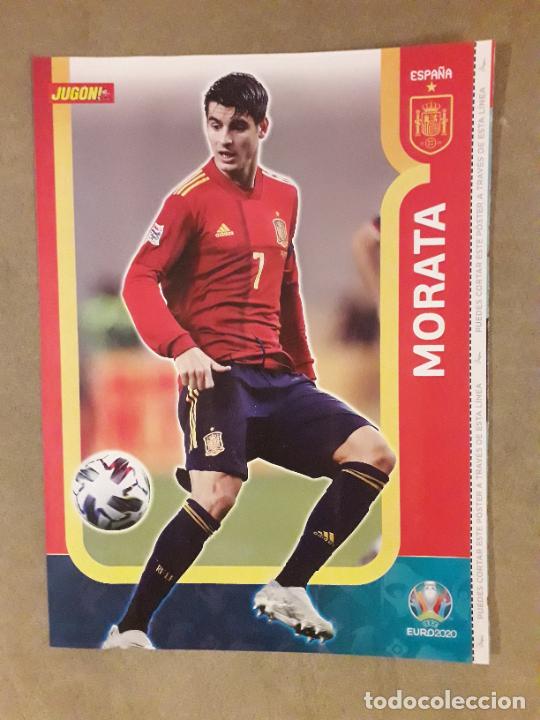 Sammelleidenschaft Sport: POSTER (HOJA) REVISTA JUGON, MORATA / RODRI, SELECCION ESPA&Ntilde;OLA ESPA&Ntilde;A EUROCOPA 2020
