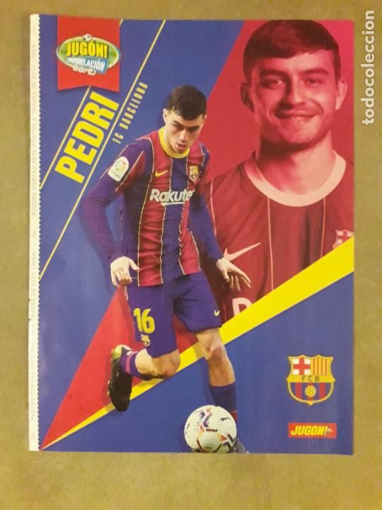 Sammelleidenschaft Sport: POSTER (HOJA) REVISTA JUGON, PEDRI (FC BARCELONA) / FERRAN TORRES (ESPA&Ntilde;A SELECCION) EUROCOPA 2020