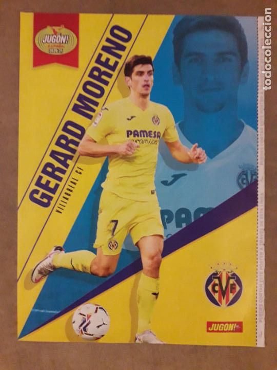 Sammelleidenschaft Sport: POSTER (HOJA) REVISTA JUGON, GERARD MORENO (VILLARREAL CF) 2020-21