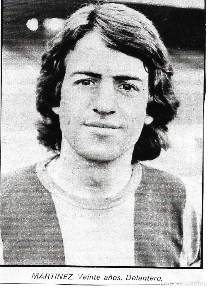 Sammelleidenschaft Sport: BARCELONA ATL&Eacute;TICO: Recorte de Paco MART&Iacute;NEZ. 1974