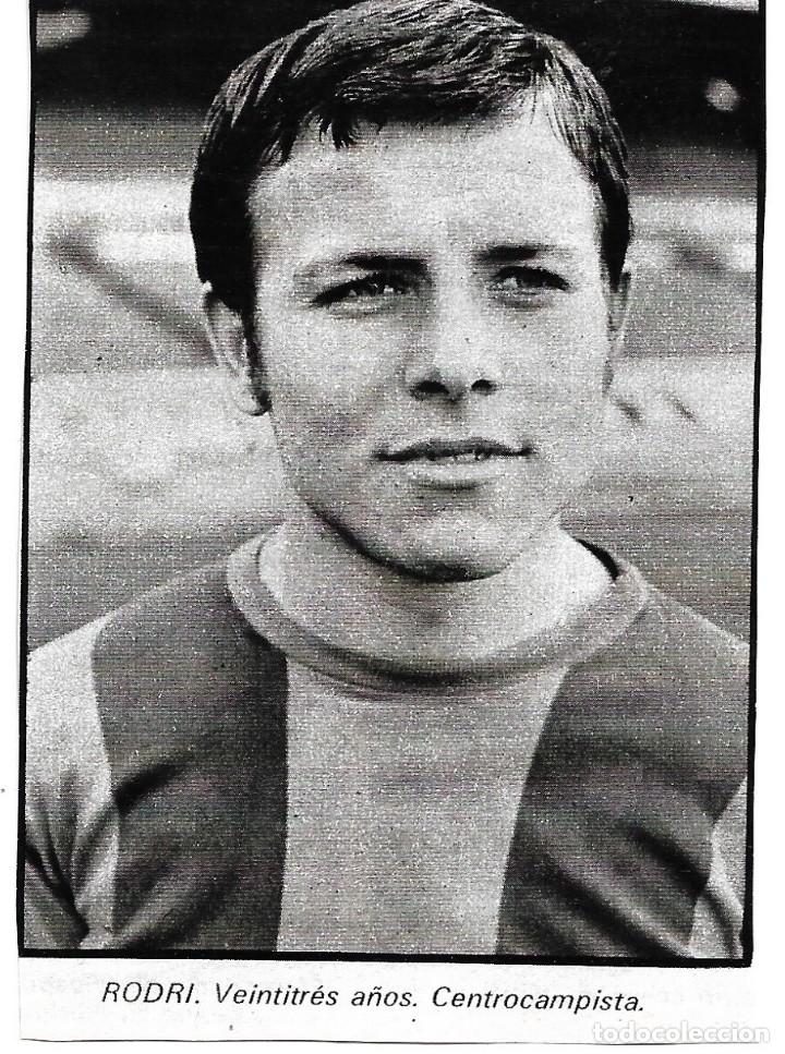 Sammelleidenschaft Sport: BARCELONA ATL&Eacute;TICO: Recorte de RODRI. 1974