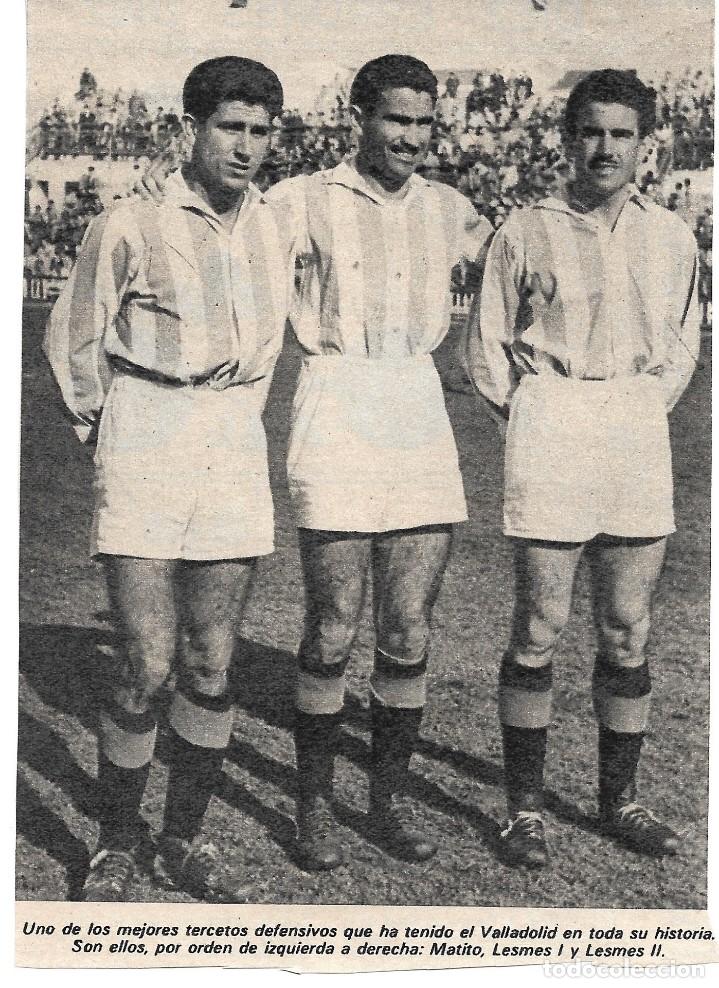 Sammelleidenschaft Sport: REAL VALLADOLLID: Recorte de la Muralla del Pisuerga, MATITO, LESMES I y LESMES II