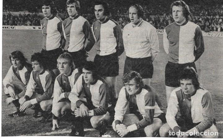 Collezionismo sportivo: FEYENOORD de ROTTERDAM: Recorte de un equipo de 1974