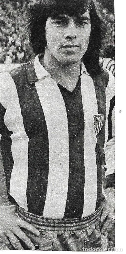 Collezionismo sportivo: ATL&Eacute;TICO DE MADRID: Recorte de BECERRA. 1976
