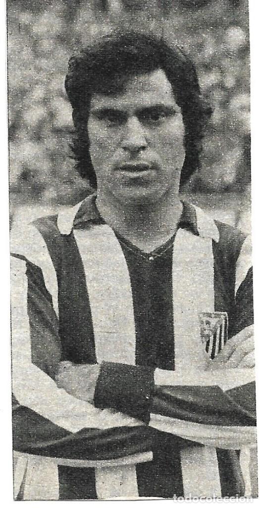 Collezionismo sportivo: ATL&Eacute;TICO DE MADRID: Recorte de MELO. 1976
