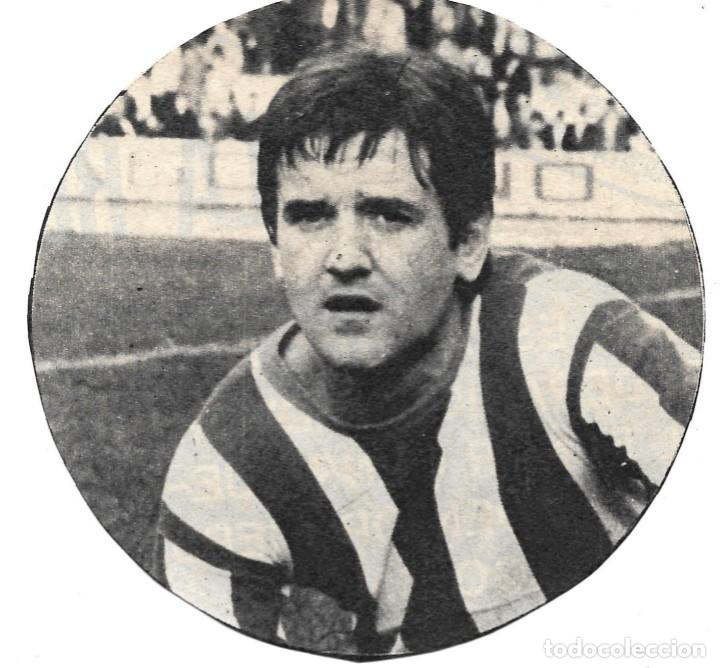 Collezionismo sportivo: ATHLETIC DE BILBAO: Curioso recorte circular de Fidel URIARTE. Primeros a&ntilde;os 70