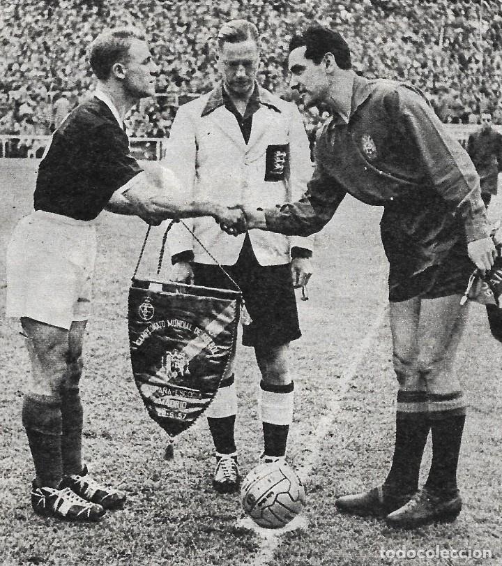 Sammelleidenschaft Sport: SELECCI&Oacute;N ESPA&Ntilde;OLA DE F&Uacute;TBOL: Recorte de GARAY, capit&aacute;n en el Espa&ntilde;a-Escocia de 1957