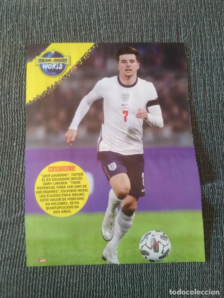 Coleccionismo deportivo: MASON MOUNT CHELSEA INGLATERRA - TIPO POSTER 1 P&Aacute;GINA REVISTA JUG&Oacute;N + KROOS REAL MADRID IAGO ASPAS