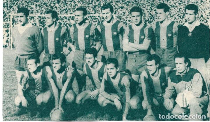 Coleccionismo deportivo: BAR&Ccedil;A: Recorte de un equipo de 1955 - Foto 1