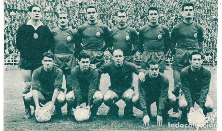 Coleccionismo deportivo: SELECCI&Oacute;N ESPA&Ntilde;OLA DE F&Uacute;TBOL: Recorte de un equipo de 1959, Espa&ntilde;a 6-Austria 3