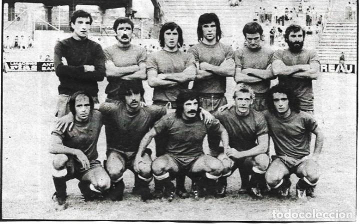 Coleccionismo deportivo: REAL SOCIEDAD: Recorte de un equipo de 1974