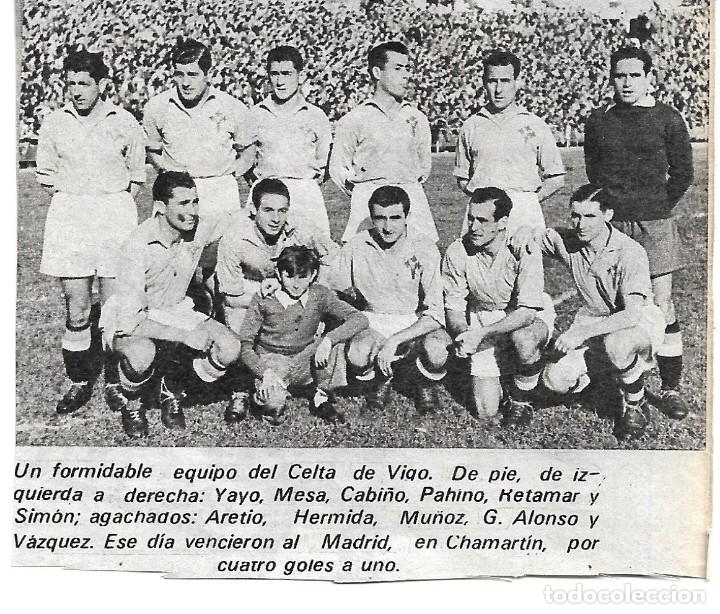 Coleccionismo deportivo: REAL CLUB CELTA DE VIGO: Recorte de un equipo de la temporada 47-48