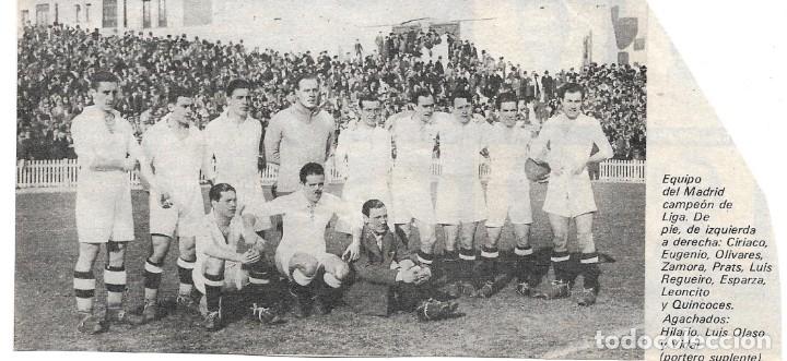 Sammelleidenschaft Sport: REAL MADRID: Recorte de la temporada 31-32