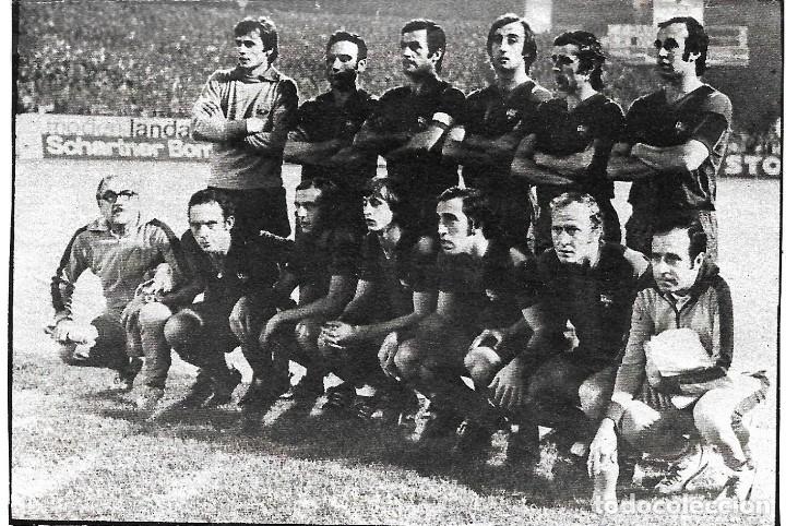 Collezionismo sportivo: BAR&Ccedil;A: Recorte de un equipo de la temporada 74-75