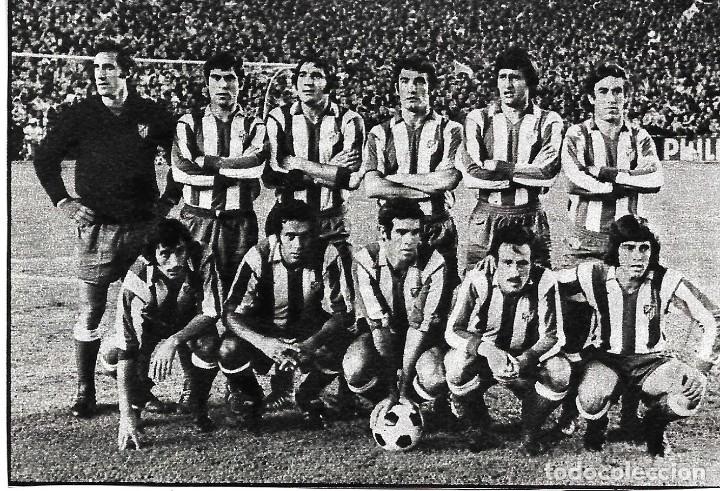 Collezionismo sportivo: ATL&Eacute;TICO DE MADRID: Recorte de un equipo de 1973