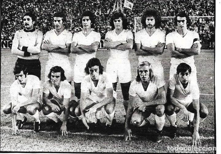 Collezionismo sportivo: REAL MADRID: Recorte de un equipo de la temporada 74-75