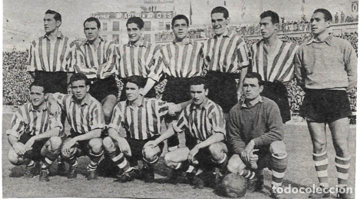 Collezionismo sportivo: ATHLETIC DE BILBAO: Recorte de un equipo de los primeros a&ntilde;os 50