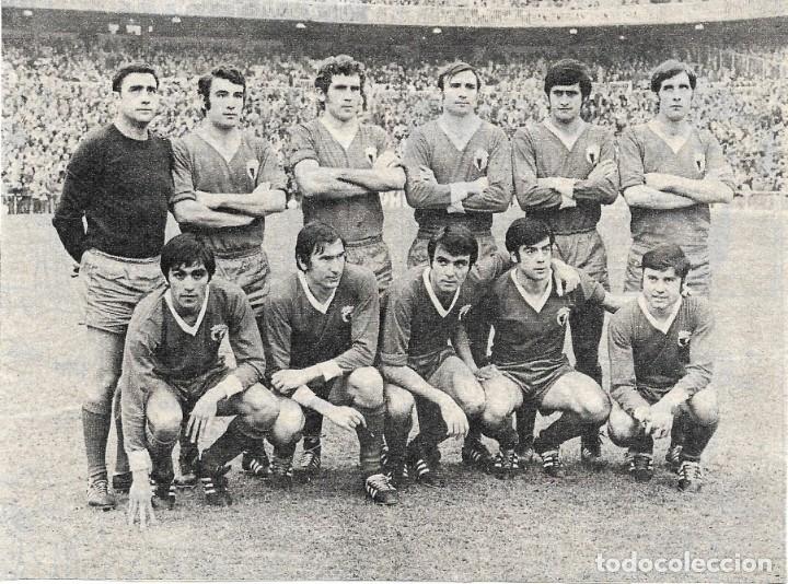 Collezionismo sportivo: BURGOS CF: Recorte de un equipo de la temporada 71-72, su debut en Primera Divisi&oacute;n