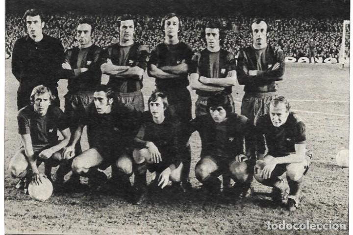Coleccionismo deportivo: BAR&Ccedil;A: Recorte de un equipo de la temporada 73-74, Campeones de Liga tras 13 a&ntilde;os de sequ&iacute;a.