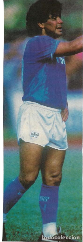 Sports collectibles: Gran recorte de MARADONA con el N&aacute;poles ( Napoli )