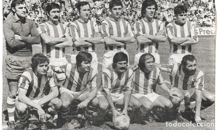 Sports collectibles: REAL SOCIEDAD: Recorte de un equipo de 1974