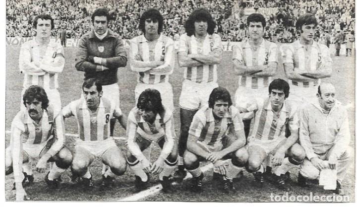 Sports collectibles: CD.M&Aacute;LAGA: Recorte de un equipo de 1974