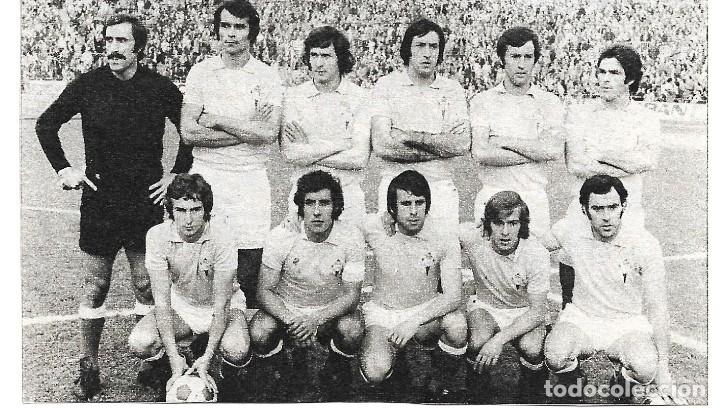 Sports collectibles: REAL CLUB CELTA DE VIGO: Recorte de un equipo de 1974