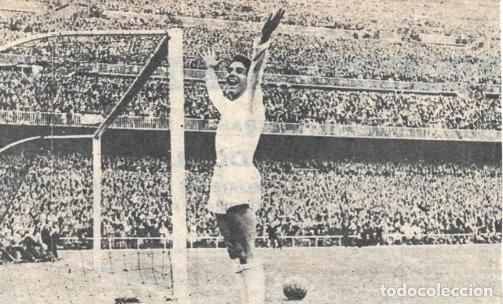 Collezionismo sportivo: REAL MADRID: Recorte de MATEOS tras marcar un gol